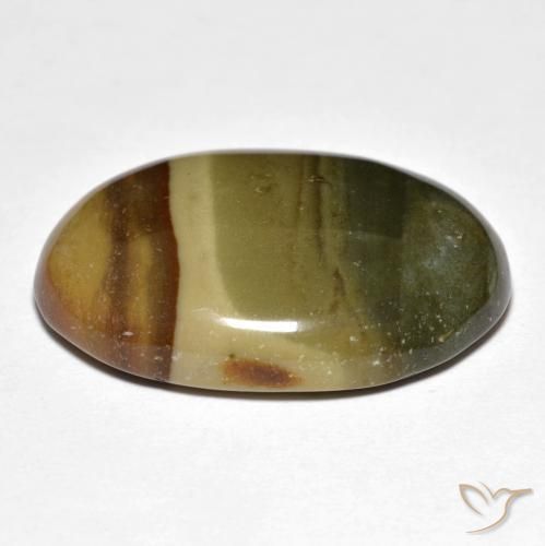 Diaspro Multicolore naturale da 22.93 ct, Ovale, Opaco