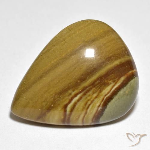 16.74ct Naturale Multicolore Diaspro, Forma a pera, Opaco