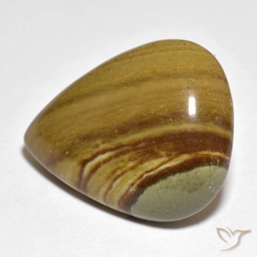Diaspro Multicolore naturale da 16.74 ct, Forma a pera, Opaco