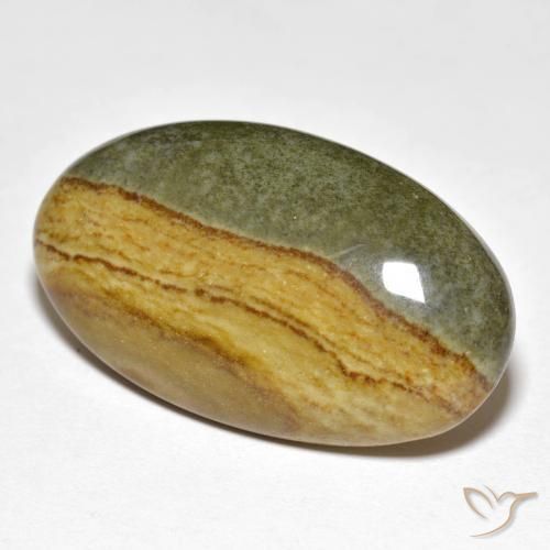 Diaspro Multicolore naturale da 23.89 ct, Ovale, Opaco