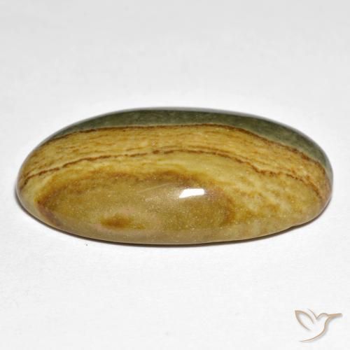 Diaspro Multicolore naturale da 23.89 ct, Ovale, Opaco