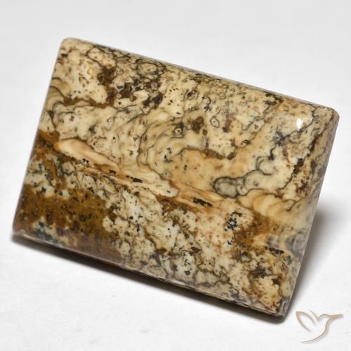 18.59ct Naturale Multicolore Diaspro, Taglio a baguette, Opaco