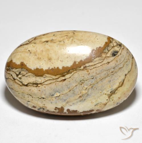 Diaspro Multicolore naturale da 49.20 ct, Ovale, Opaco