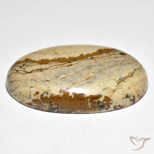 Diaspro Multicolore naturale da 49.20 ct, Ovale, Opaco