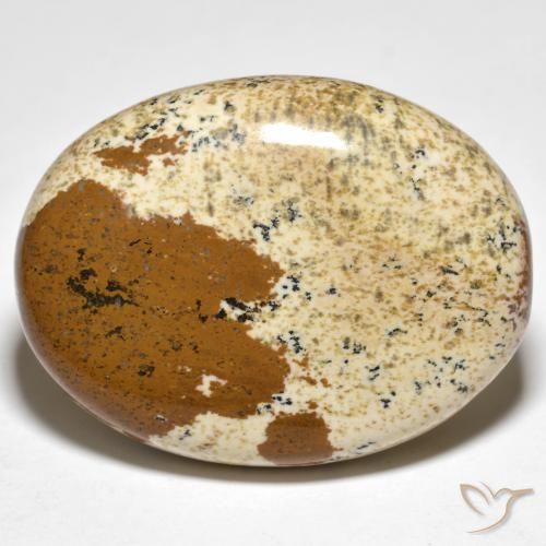35.50ct Naturale Multicolore Diaspro, Ovale, Opaco