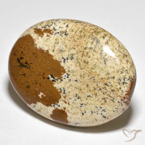 Diaspro Multicolore naturale da 35.50 ct, Ovale, Opaco