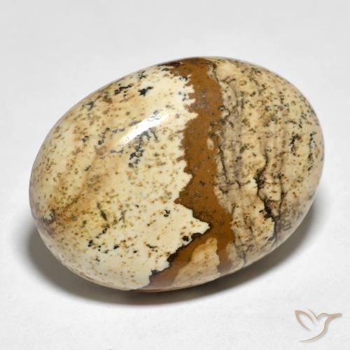 Diaspro Multicolore naturale da 24.19 ct, Ovale, Opaco