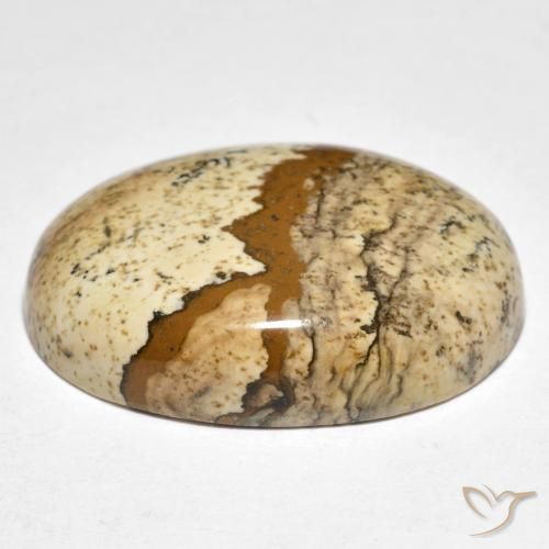 Diaspro Multicolore naturale da 24.19 ct, Ovale, Opaco