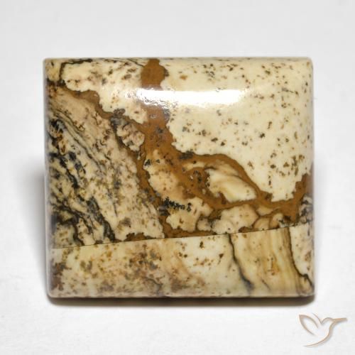 18.09ct Naturale Multicolore Diaspro, Quadrato, Opaco
