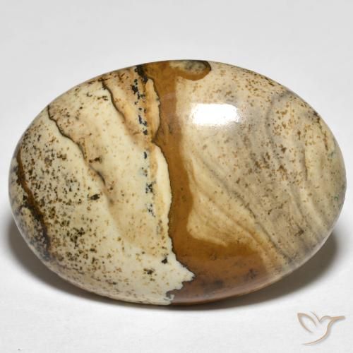 22.37ct Naturale Multicolore Diaspro, Ovale, Opaco