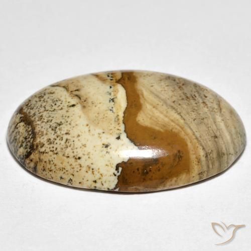 Diaspro Multicolore naturale da 22.37 ct, Ovale, Opaco