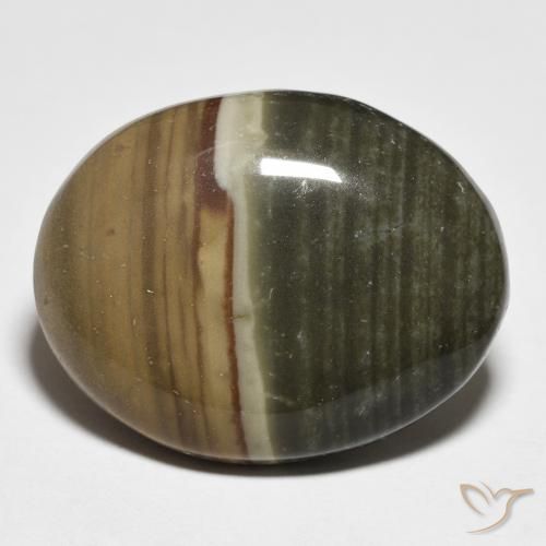 Diaspro Multicolore naturale da 17.02 ct, Ovale, Opaco
