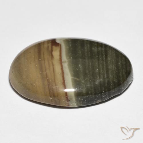 Diaspro Multicolore naturale da 17.02 ct, Ovale, Opaco