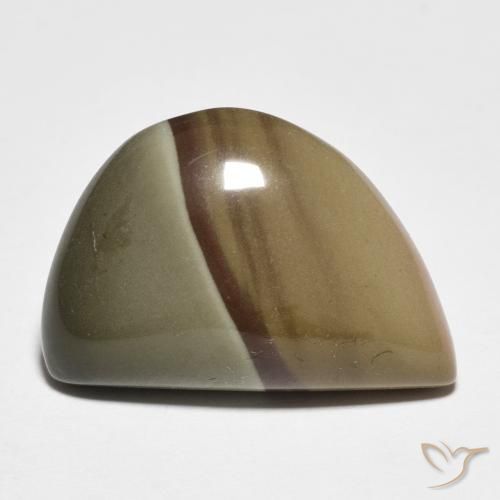 11.50ct Naturale Multicolore Diaspro, Taglio a fantasia, Opaco