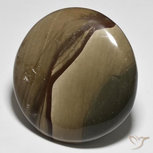 Diaspro Multicolore naturale da 88.57 ct, Rotondo, Opaco