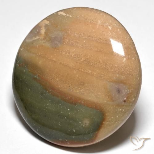 Diaspro Multicolore naturale da 50.10 ct, Rotondo, Opaco
