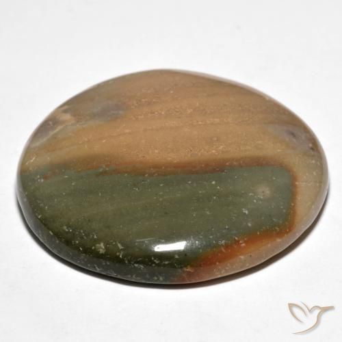 Diaspro Multicolore naturale da 50.10 ct, Rotondo, Opaco