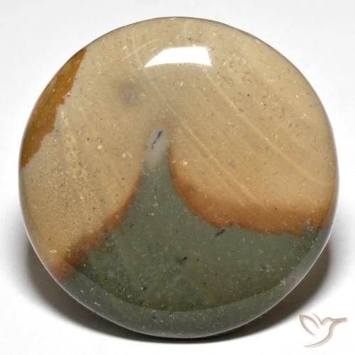 47.22ct Naturale Multicolore Diaspro, Rotondo, Opaco