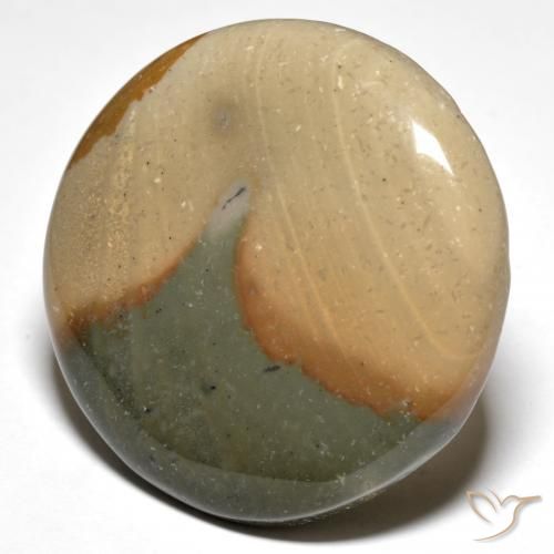Diaspro Multicolore naturale da 47.22 ct, Rotondo, Opaco