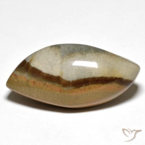 21.20ct Naturale Multicolore Diaspro, Taglio a fantasia, Opaco