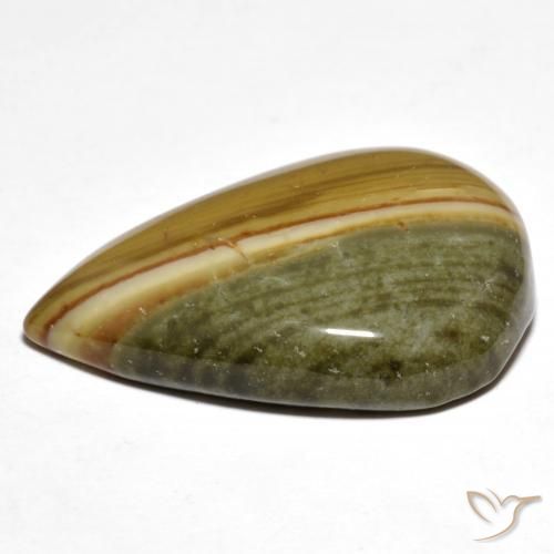 Diaspro Multicolore naturale da 23.26 ct, Forma a pera, Opaco