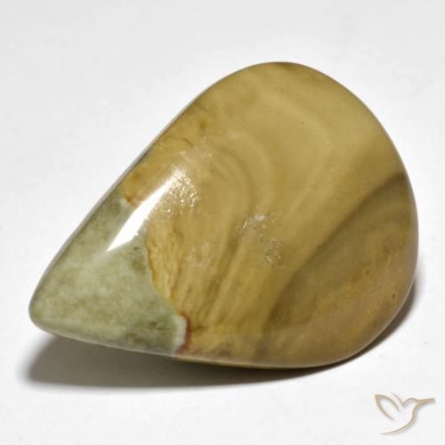 Diaspro Multicolore naturale da 25.49 ct, Forma a pera, Opaco