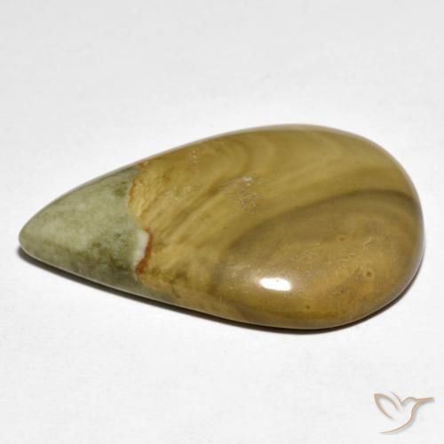 Diaspro Multicolore naturale da 25.49 ct, Forma a pera, Opaco