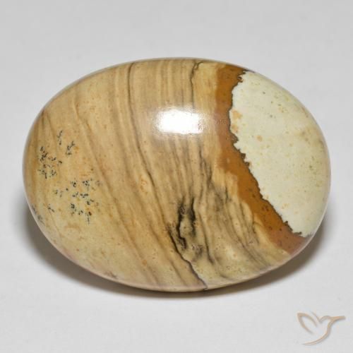 41.24ct Naturale Multicolore Diaspro, Ovale, Opaco