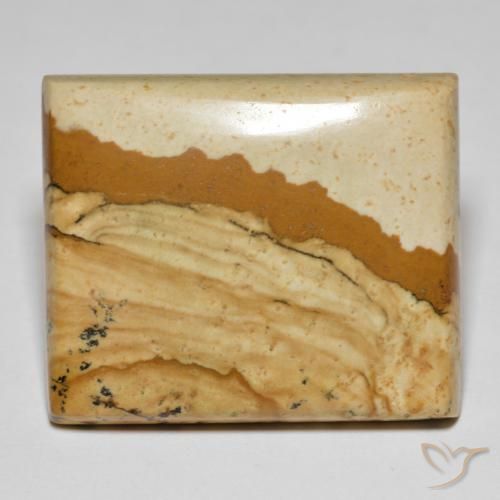 42.90ct Naturale Multicolore Diaspro, Taglio a baguette, Opaco