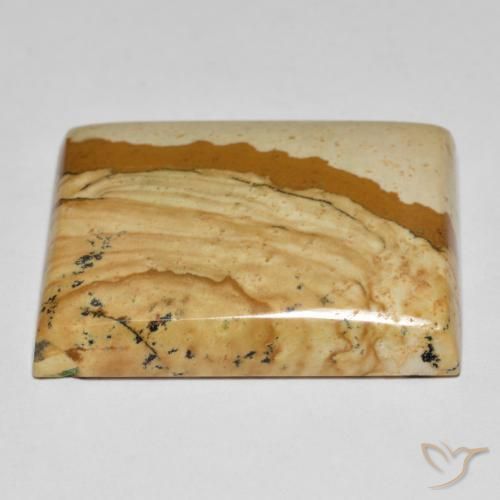 Diaspro Multicolore naturale da 42.90 ct, Taglio a baguette, Opaco