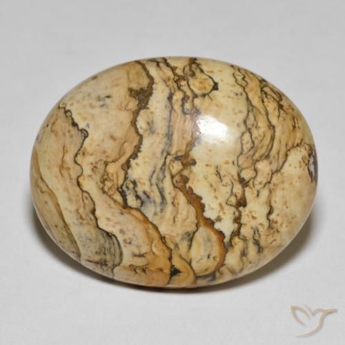 25.04ct Naturale Multicolore Diaspro, Ovale, Opaco