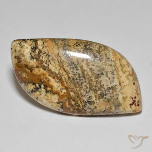 35.50ct Naturale Multicolore Diaspro, Taglio a fantasia, Opaco