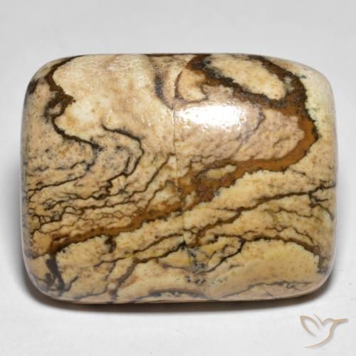 32.92ct Naturale Multicolore Diaspro, Cuscino, Opaco