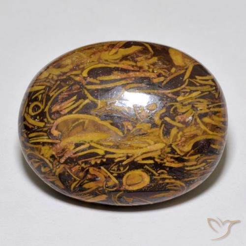 35.02ct Naturale Multicolore Diaspro, Ovale, Opaco
