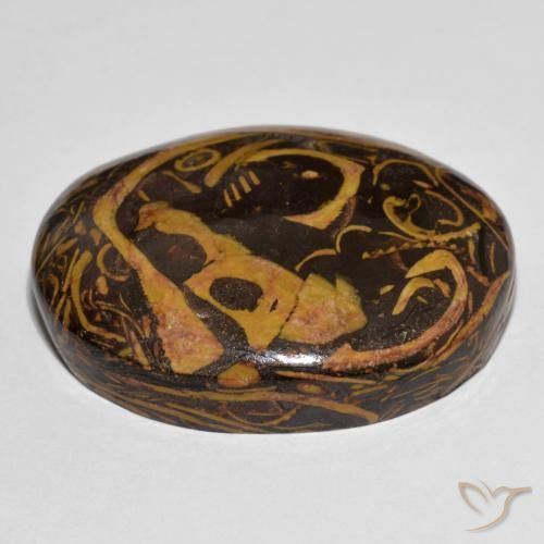 Diaspro Multicolore naturale da 77.56 ct, Ovale, Opaco