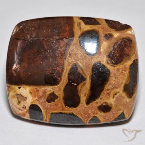 21.09ct Naturale Multicolore Diaspro, Cuscino, Opaco