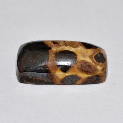 Diaspro naturale multicolore da 6,94 ct, taglio a cuscino, opaco