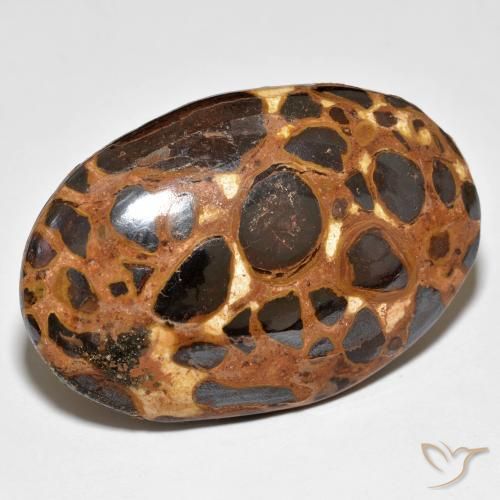 Diaspro Multicolore naturale da 24.47 ct, Ovale, Opaco