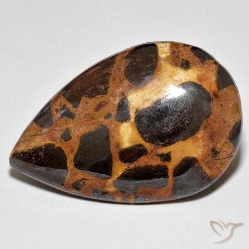 19.86ct Naturale Multicolore Diaspro, Forma a pera, Opaco