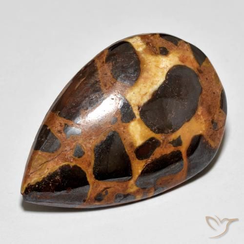 Diaspro Multicolore naturale da 19.86 ct, Forma a pera, Opaco