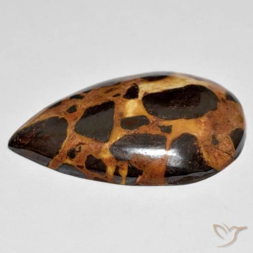 Diaspro Multicolore naturale da 19.86 ct, Forma a pera, Opaco
