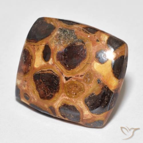 12.18ct Naturale Multicolore Diaspro, Cuscino, Opaco