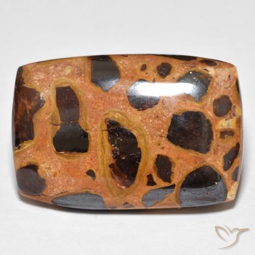 19.75ct Naturale Multicolore Diaspro, Cuscino, Opaco