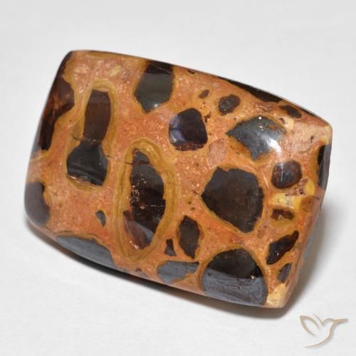 Diaspro Multicolore naturale da 19.75 ct, Cuscino, Opaco