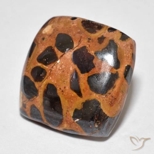 14.39ct Naturale Multicolore Diaspro, Cuscino, Opaco