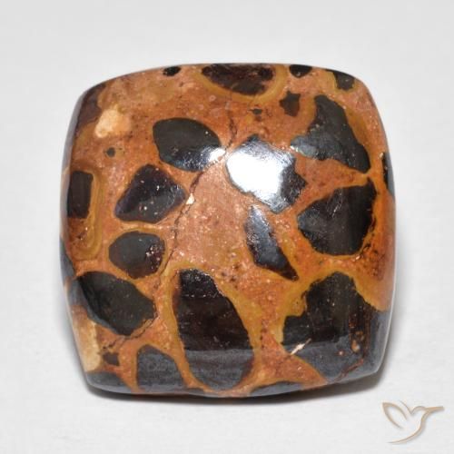 Diaspro Multicolore naturale da 14.39 ct, Cuscino, Opaco