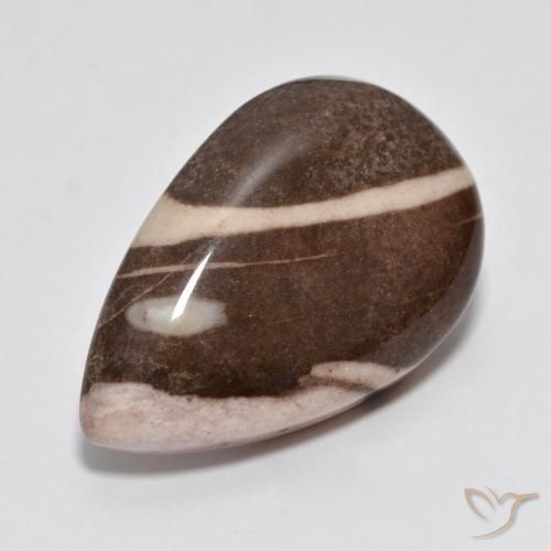 Diaspro Multicolore naturale da 17.02 ct, Forma a pera, Opaco