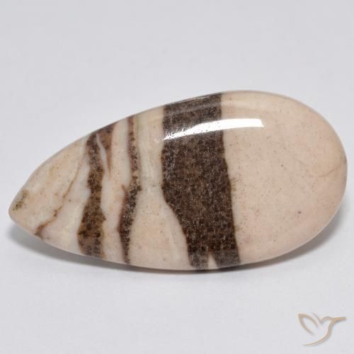 11.00ct Naturale Multicolore Diaspro, Forma a pera, Opaco