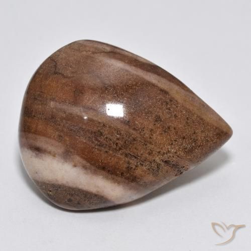 16.49ct Naturale Multicolore Diaspro, Forma a pera, Opaco