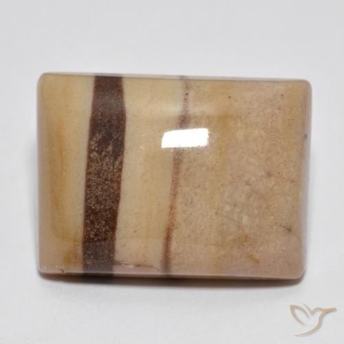 22.36ct Naturale Multicolore Diaspro, Taglio a baguette, Opaco